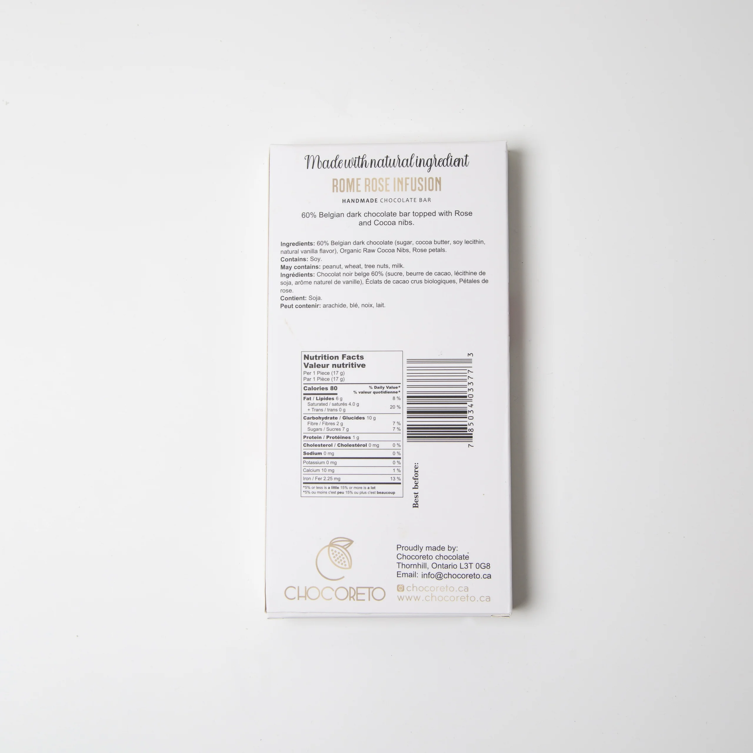 Rome Rose Infusion Chocolate Bar 4 Rome Rose Infusion Chocolate Bar - Image 4