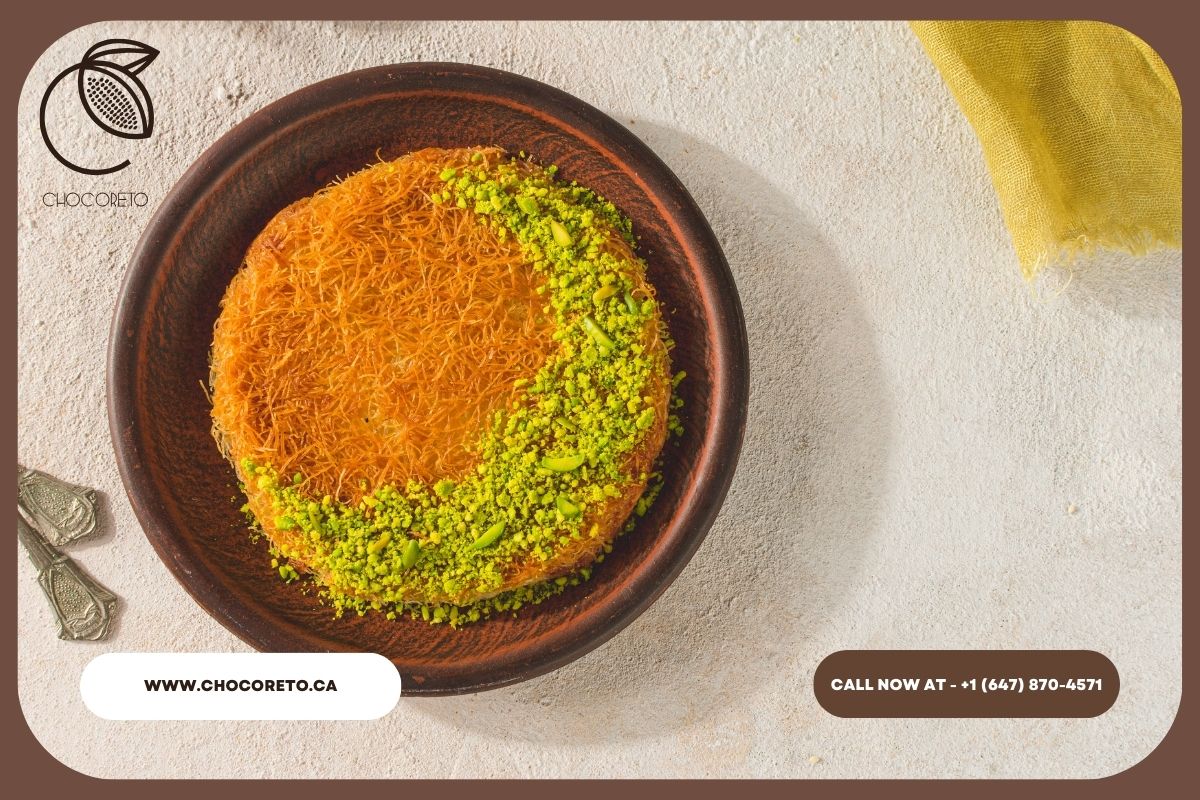 What is Dubai Chocolate and How to make Dubai Chocolate 2 Knafeh (also spelled kanafeh or kunafa) is a Middle Eastern dessert